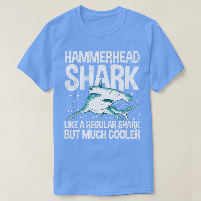 Camiseta Excelente De Tubarão-Hammerhead Para Um Cabeça-De- (Frente do Design)