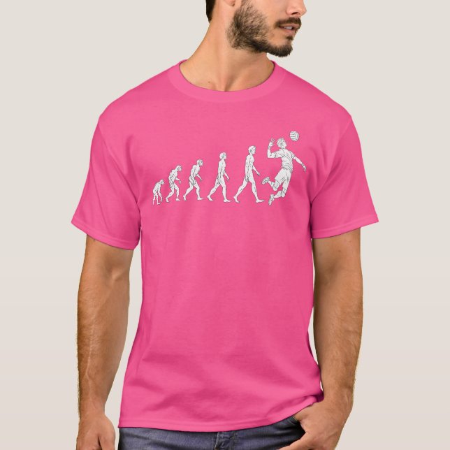 Camiseta Excelente De Voleibol Em Evolução Masculina Oferec (Frente)