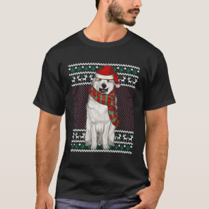Camiseta Excelente De Xmas Pyrenee Dog Santa Hat Ugly Para