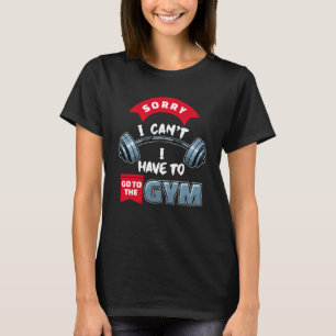 Camiseta Excelente Declaração Malhação Dumbbell Gym Workout
