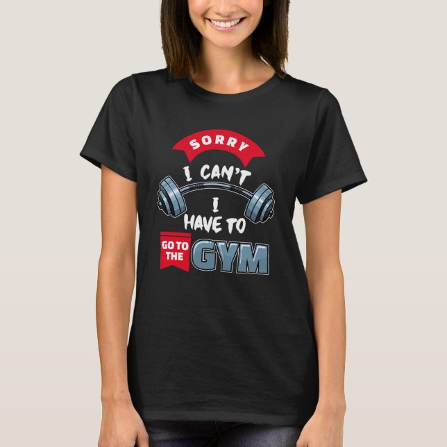 Camiseta Excelente Declaração Malhação Dumbbell Gym Workout (Frente)