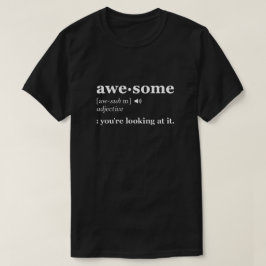Camiseta Excelente definição, sou uma T-Shirt Engraçada Inc
