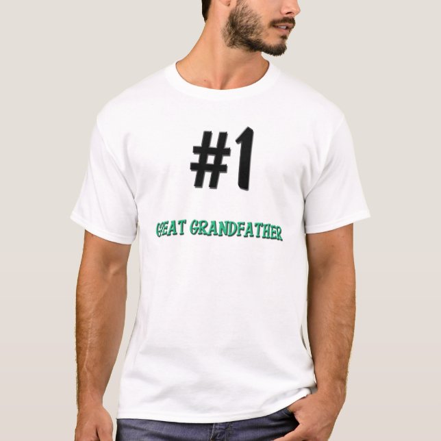 Camiseta Excelente do número 1 - avô (Frente)