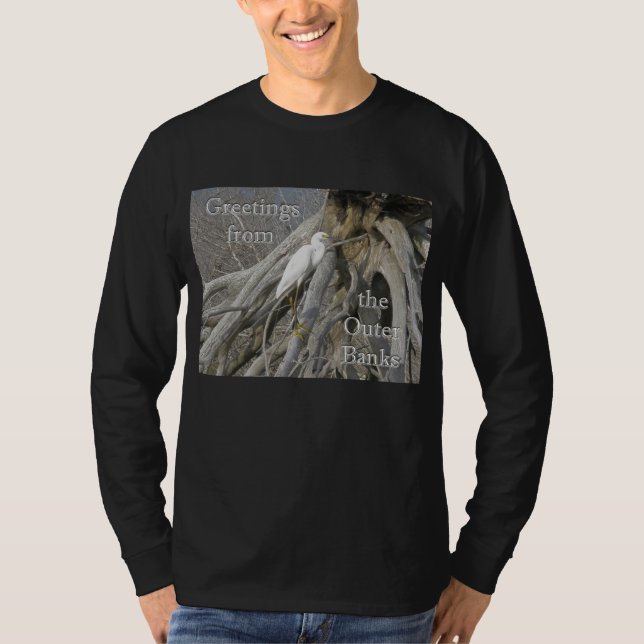 Camiseta Excelente Egret (Ardea alba) OBX (Frente)