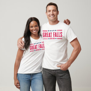 Camiseta EXCELENTE FALLS MONTANA Stars & Stripes