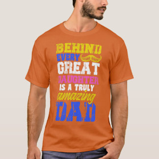 Camiseta Excelente Filha Incrível Pai Pai Presente