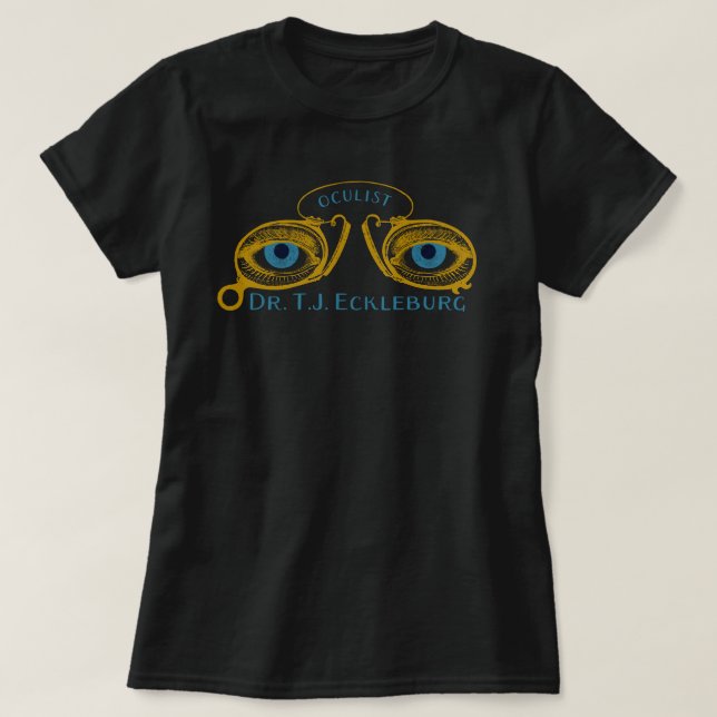 Camiseta Excelente Gatsby Eyes Of Eckleburg T-Shirt (Frente do Design)