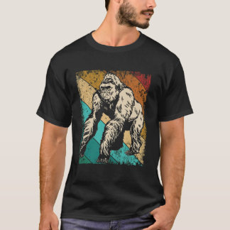 Camiseta Excelente Gorilla Retro Silhouette Excelente Macac