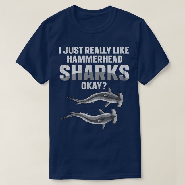 Camiseta Excelente Hammerhead Shark Cote para um Shar Hamme (Frente do Design)