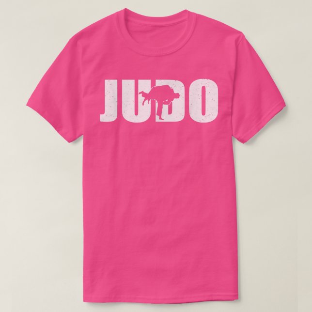 Camiseta Excelente Judo Fighter Silhouette Judoka Treinamen (Frente do Design)