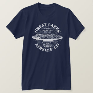 Camiseta Excelente Lagos Airship Cruise Dark Mens T Shirt