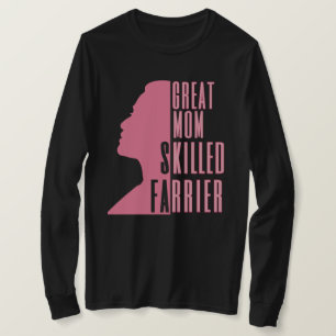 Camiseta Excelente Mamãe Matou Farrier de Rosa