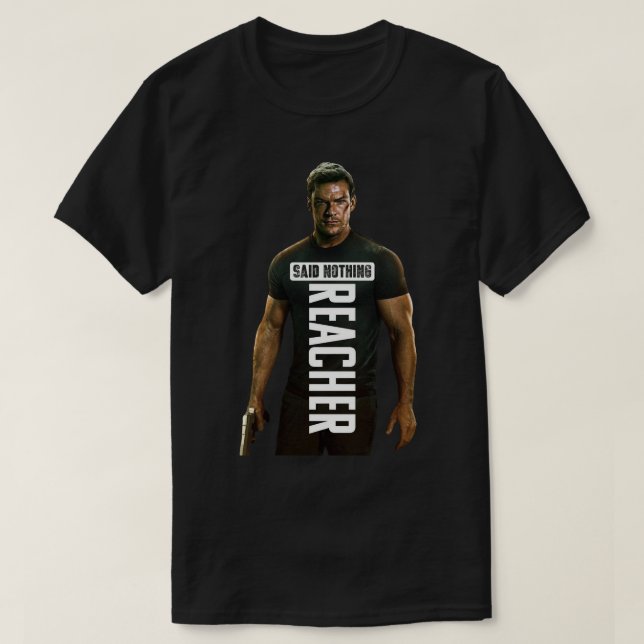 Camiseta Excelente Modelo do Reacher Cult Horror Spooky Mat (Frente do Design)