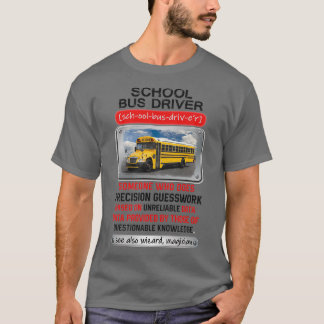 Camiseta Excelente Motorista De Ônibus Escolar Que Faz A Pr