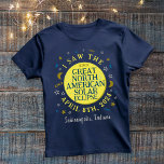Camiseta Excelente Norte-Americano Solar Eclipse Abr 2024 P<br><div class="desc">Em 8 de abril de 2024, um eclipse solar total será visível em muitos Estados Unidos, México e Canadá. Se você está planejando comemorar este evento excitante com uma divertida festa de exibição, estas t-shirts comemorativas personalizadas são perfeitas para você. O texto diz "Eu vi o Excelente do Eclipse Solar...</div>