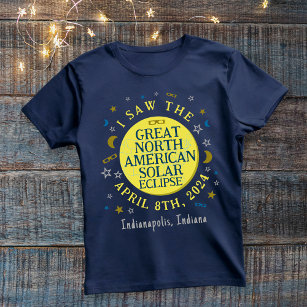 Camiseta Excelente Norte-Americano Solar Eclipse Abr 2024 P
