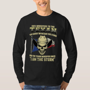 Camiseta Excelente Orgulhoso Texan Qoute Texas Flag Usa Lon