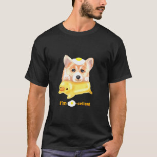Camiseta Excelente Ovo É Corgi Frente E Verso 2 Lados