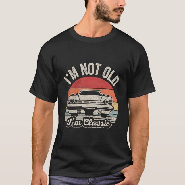 Camiseta Excelente Pai Com Presente, Não Sou Velho, Sou Eng (Frente)
