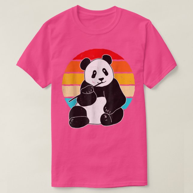 Camiseta Excelente Panda Silhouette Gift Panda Bear (Frente do Design)