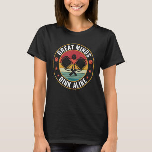 Camiseta Excelente PicklebalI Mente Dink Como Citação de Pi