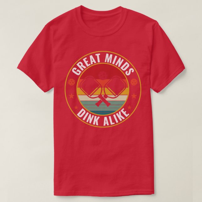 Camiseta Excelente PicklebalI Mente Dink Como Citação de Pi (Frente do Design)