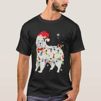 Camiseta Excelente Pirenéus Cão Cachorro Natal Luz Xmas Mãe