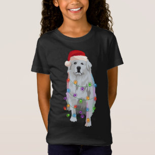 Camiseta Excelente Pirenéus Luzes de Natal Xmas Patou Pyren