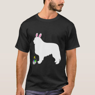 Camiseta Excelente Pirenéus Páscoa Cachorro de Coelho