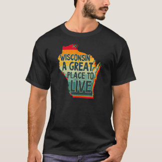 Camiseta Excelente Place Live Wisconsin
