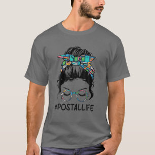 Camiseta Excelente Postal Life Mãe Leopard Mensagem Bun M