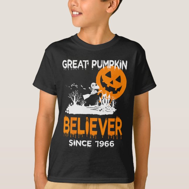 Camiseta Excelente Pumpkin Acredita no Halloween - Gráfico  (Frente)