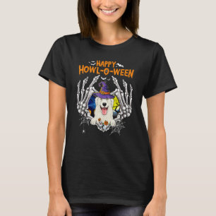 Camiseta Excelente Pyrenes Skeleton Heart Howl O Ween Cos