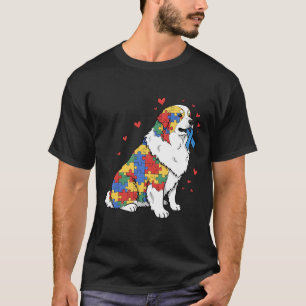 Camiseta Excelente Quebra-cabeça de Pirenéus de Autismo Aut