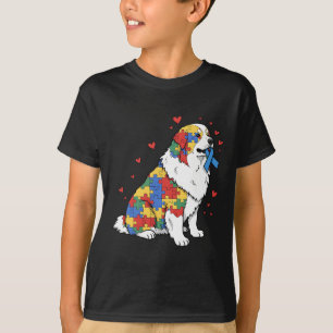 Camiseta Excelente Quebra-cabeça de Pirenéus de Autismo Aut