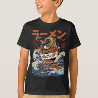 Camiseta Excelente Ramen da Comida Japonesa Kanagawa Kaiju 