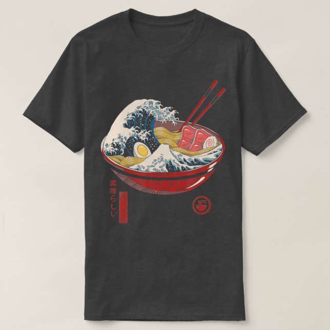 Camiseta Excelente Ramen Wave TShirt (Frente do Design)