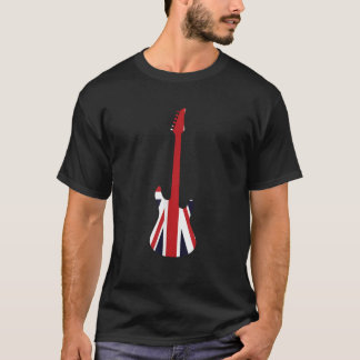 Camiseta Excelente Reino Unido Union Jack Electric Guitar B