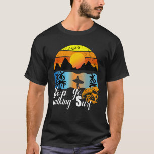 Camiseta Excelente Retro Vintage Parar de Conversar Ir Surf