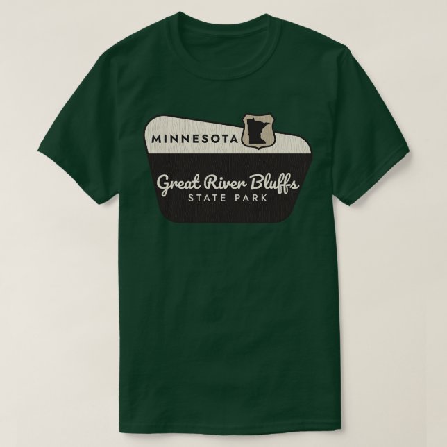 Camiseta Excelente River Bluffs State Park Minnesota Welcom (Frente do Design)