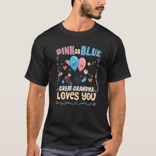 Camiseta Excelente rosa ou azul vovó ama você melhor vovô