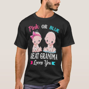 Camiseta Excelente Rosa Ou Azul Vovó Te Ama