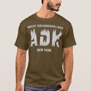 Camiseta Excelente Sacandaga Lake Adirondack Mounts Nova Io