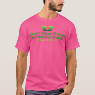 Camiseta Excelente Sand Dunes National Park Retro Crachá Sr