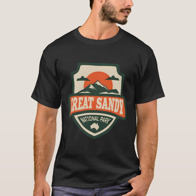 Camiseta Excelente Sandy � O Horizonte Infinito da Austráli (Frente)