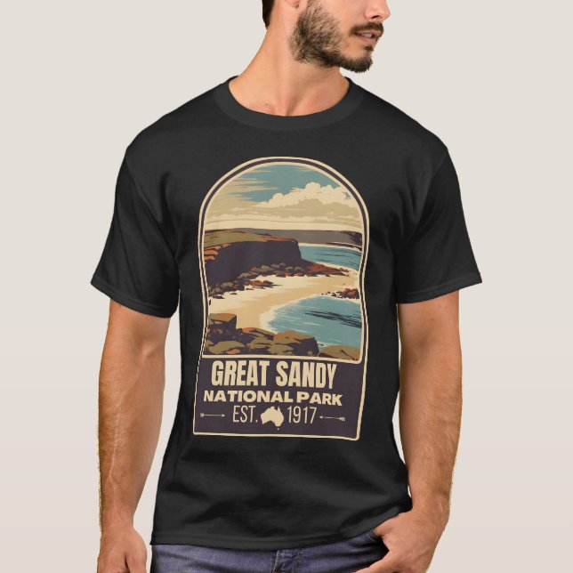 Camiseta Excelente Sandy � O Horizonte Infinito da Austráli (Frente)