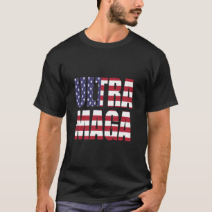 Camiseta Excelente ⛳ suporte do Ultra MAGA Trump nos EUA
