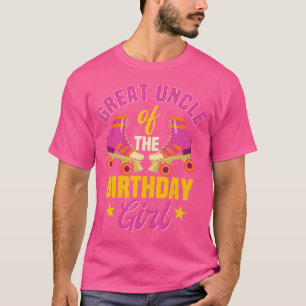 Camiseta Excelente Tio Da Rapariga De Aniversário Skates De