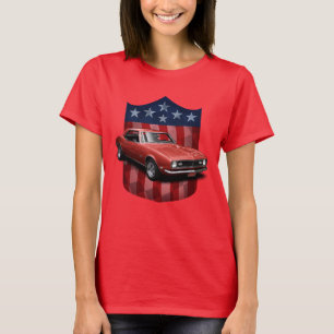 Camiseta excelente Vermelho - Escudo Americano Camaro Senho