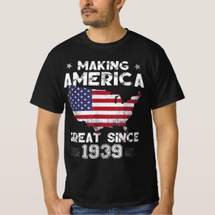 Camiseta Excelente Vintage Birthday Gift Naking America Des